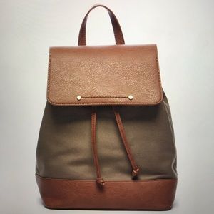 Sole Society Canvas & Faux Leather backpack